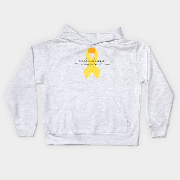 Endometriosis Awareness Warrior Kids Hoodie by Ivanapcm